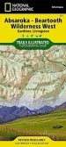 Absaroka-Beartooth Wilderness West Map [Gardiner, Livingston]