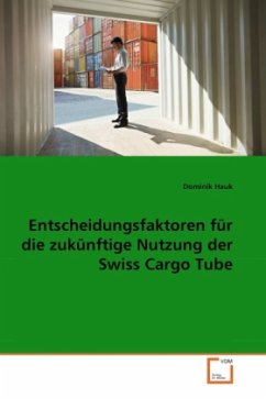 Entscheidungsfaktoren für die zukünftige Nutzung der Swiss Cargo Tube - Hauk, Dominik