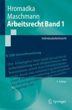 Individualarbeitsrecht / Arbeitsrecht Bd.1 - Hromadka, Wolfgang; Maschmann, Frank