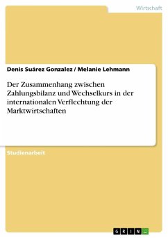 Der Zusammenhang zwischen Zahlungsbilanz und Wechselkurs in der internationalen Verflechtung der Marktwirtschaften - Suárez Gonzalez, Denis; Lehmann, Melanie