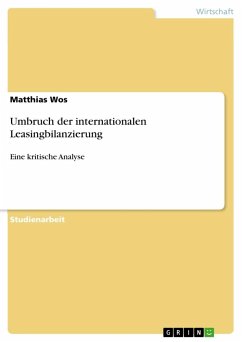 Umbruch der internationalen Leasingbilanzierung - Wos, Matthias