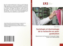 Sociologie et docimologie de la recherche en post-graduation - Aidoud, Salima