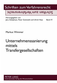 Unternehmenssanierung mittels Transfergesellschaften - Wimmer, Markus