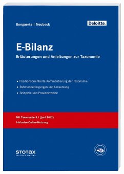 E-Bilanz: Erläuterungen und Anleitungen zur Taxonomie - Deloitte (Hrsg.)