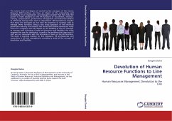 Devolution of Human Resource Functions to Line Management