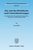 Das Amt des Betriebsrats nach Umstrukturierungen. Das Amt des Betriebsrats nach Umstrukturierungen.