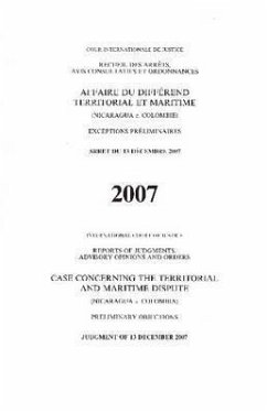 Case Concerning Territorial and Maritime Dispute ( Nicaragua V. Colombia) Order of 13 December 2007