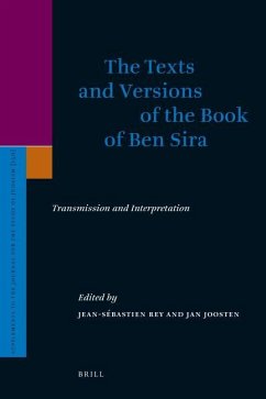 The Texts and Versions of the Book of Ben Sira