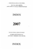 Reports of Judgments, Advisory Opinions and Orders: 2007 Index Reports