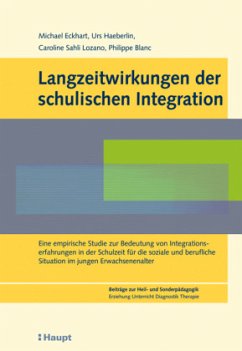 Cover Langzeitwirkungen der schulischen Integration