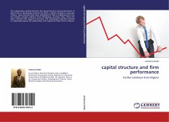 capital structure and firm performance