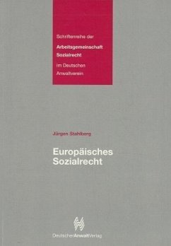 Europäisches Sozialrecht - Stahlberg, Jürgen