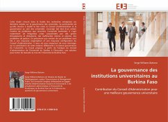 La gouvernance des institutions universitaires au Burkina Faso - Bationo, Serge Williams