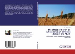 The effect of boron on wheat sown at different dates in the AEZ-9