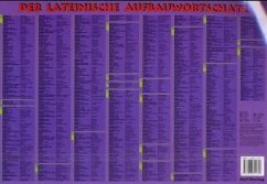 Der Lateinische Aufbauwortschatz, Laminat (A3)