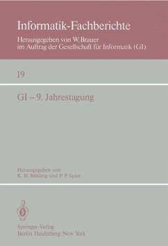 GI ¿ 9. Jahrestagung - Böhling, K. H.;Spies, P. P.