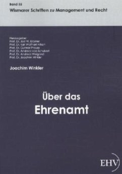 Über das Ehrenamt - Winkler, Joachim