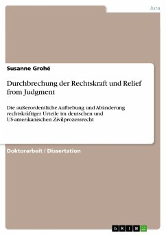 Durchbrechung der Rechtskraft und Relief from Judgment - Grohé, Susanne