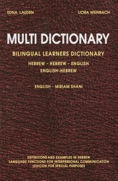 Multi Dictionary Bilingual Learners Dictionary - Lauden, Edna; Weinbach, Liorah; Shani, Miriam