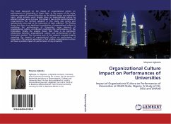 Organizational Culture Impact on Performances of Universities