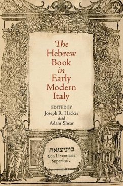 The Hebrew Book in Early Modern Italy