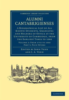 Alumni Cantabrigienses by John Venn Paperback | Indigo Chapters
