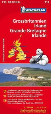 Michelin Karte Großbritannien, Irland. Grande-Bretagne, Irlande