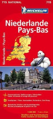 Michelin Karte Niederlande. Pays-Bas