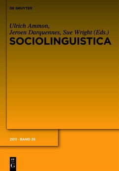 Sociolinguistica. Sprache und Religion. Band 25. 2011. Dreisprachig. hrsg. von Ulrich Ammon ...