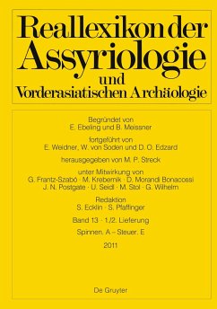 Reallexikon der Assyriologie und Vorderasiatischen Archäologie, Bd 13/Lieferung 1/2, Spinnen. A - Steuer. E