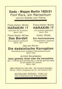Dada-Mappe Berlin 1920/21