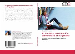 El acceso a la educación universitaria en Argentina
