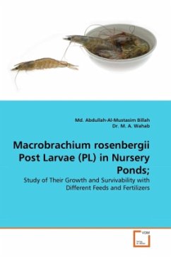 Macrobrachium rosenbergii Post Larvae (PL) in Nursery Ponds; - Billah, Md. Abdullah-Al-Mustasim;Wahab, M. A.