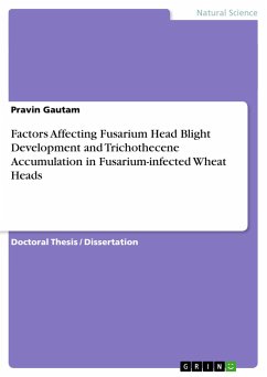 Factors Affecting Fusarium Head Blight Development and Trichothecene Accumulation in Fusarium-infected Wheat Heads
