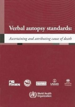 Verbal Autopsy Standards - World Health Organization