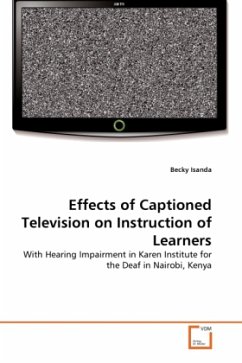 Effects of Captioned Television on Instruction of Learners - Isanda, Becky