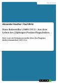 Hans Bokemüller (1889-1911) - Aus dem Leben des 23jährigen Poulain-Flugschülers Hans Bokemüller (1889-1911) - Aus dem Leben des 23jährigen Poulain-Flugschülers