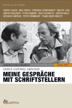 Cover Meine Gespräche mit Schriftstllern 1974-1977
