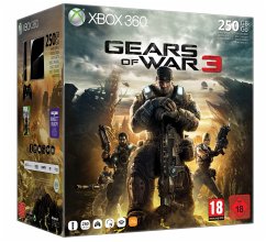 Xbox 360 Konsole Slim Black 250 GB inkl. Gears of War 3