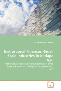 Institutional Finances -Small Scale Industries in Kadapa A.P. - Sankar, Morusu S.