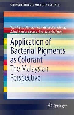 Application of Bacterial Pigments as Colorant - Ahmad, Wan Azlina;Wan Ahmad, Wan Yunus;Zakaria, Zainul Akmar