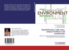 Denitrification with slow-release fertilizer and wastewater