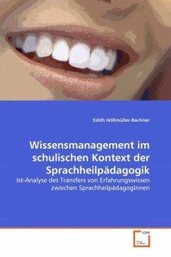 Wissensmanagement im schulischen Kontext der Sprachheilpädagogik - Höllmüller-Bachner, Edith