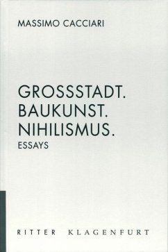 Cover Grossstadt. Baukunst, Nihilismus