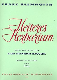 Cover Heiteres Herbarium für mittlere Singstimme und Klavier (dt)