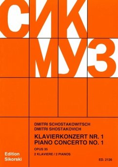 Konzert für Klavier, Trompete und Streicher op.35 für 2 Klaviere (Klavierkonzert nr.1)