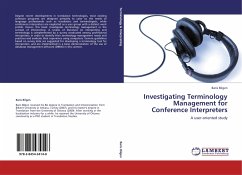 Investigating Terminology Management for Conference Interpreters
