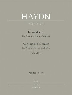Cover Konzert C-Dur Hob.VIIb:1 für Violoncello und Orchester Partitur