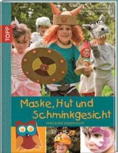 Cover Maske, Hut und Schminkgesicht