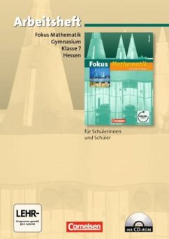 Cover 7. Klasse, Arbeitsheft m. CD-ROM / Fokus Mathematik, Gymnasium Hessen